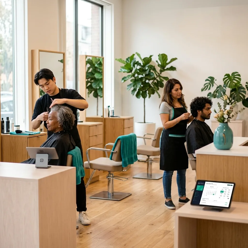 Salon and spa multi-stylist booking in Reservai