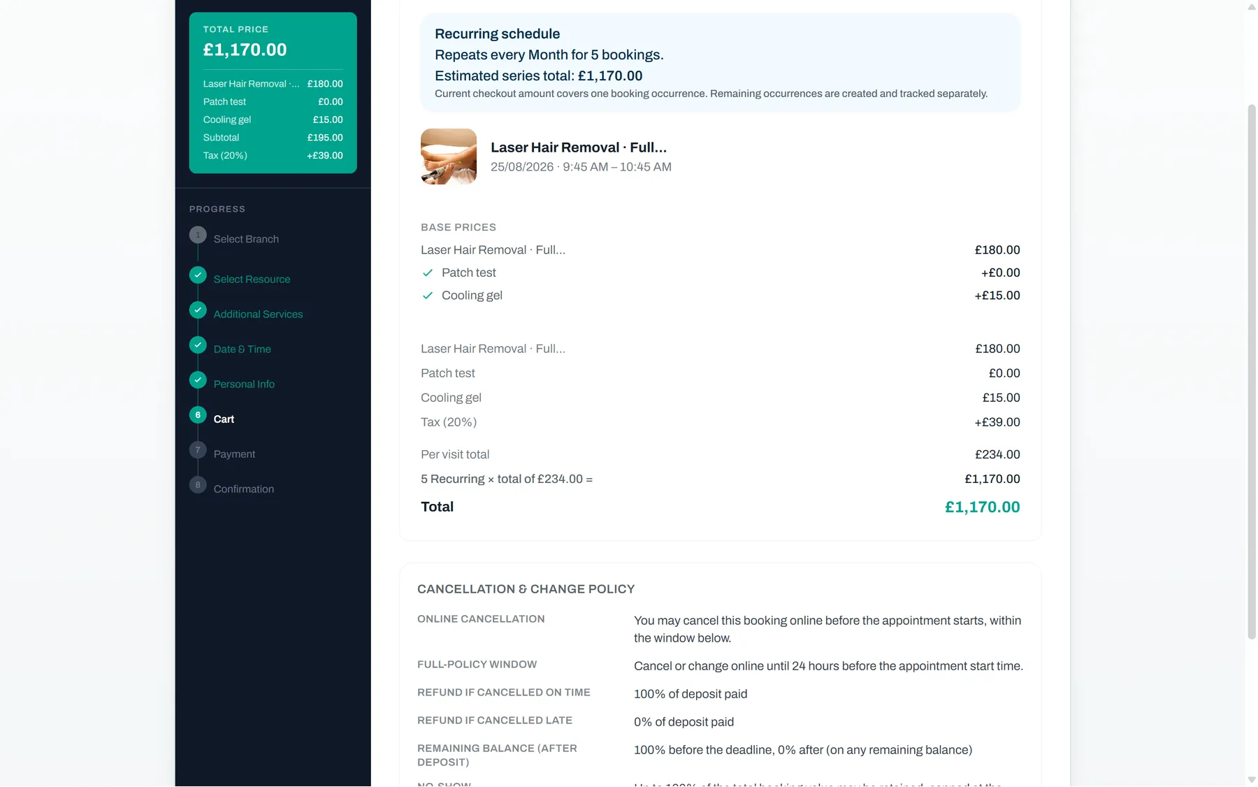 The full breakdown, before they commit — Reservai Med Spa Booking